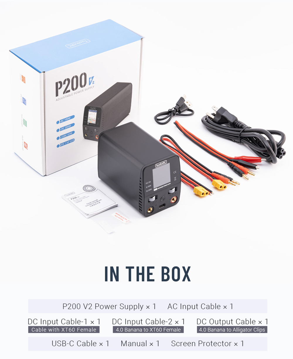 ToolkitRC P200 V2 Adaptador de - Programmable Dc Power Supply 30V 10A avaliação e preço